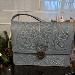 Patricia Nash Laurentina Crossbody in the Safflower Blue